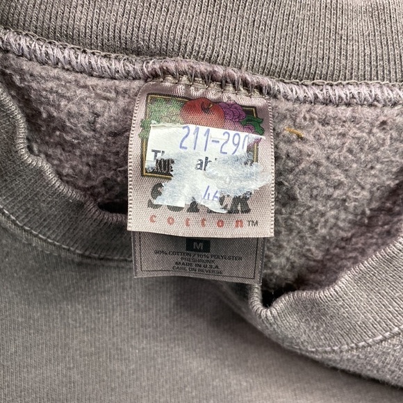 Vintage Fruit Of The Loom Brown Explore Hayward Wisconsin Crewneck Sweatshirt - Picture 3 of 7